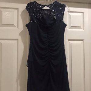 Navy blue mini dress